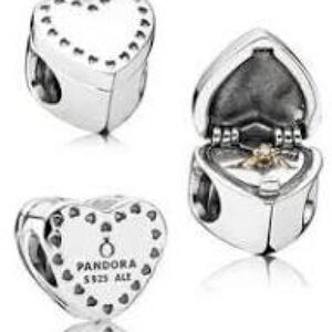 PANDORA - Engagement Charm Initial S & T